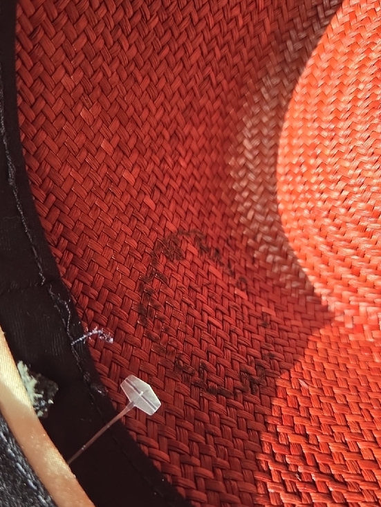 Classic Red Panama Hat. NWOT main image 7